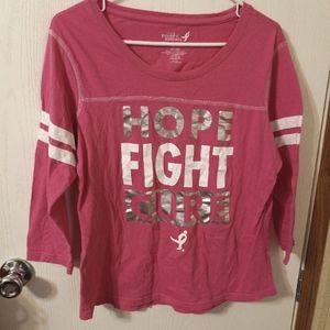 Susan G. Komen long sleeve top.